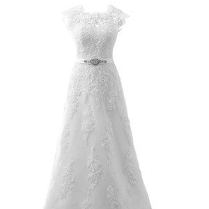 Never worn with tags size 6 wedding dress